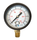 Manômetro DN63  Caixa em Aço sem Glicerina Saída Vertical 1/4” NPT  de 0 a 17 kgf/cm² - MAN-GB-3714017