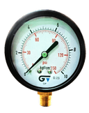 Manômetro DN63  Caixa em Aço sem Glicerina Saída Vertical 1/4” NPT  de 0 a 10 kgf/cm² - MAN-GB-3714010