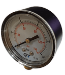 Manômetro DN53 Caixa em ABS sem Glicerina Saída Vertical 1/4” NPT de 0 a 10 Bar - MAN-GB-3820N010