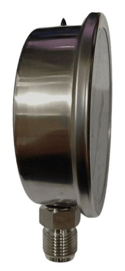Manômetro DN100 Caixa em Aço Inoxidável com Glicerina Saída Vertical 1/2” BSP de 0 a 16 Bar - MAN-GB-3824016