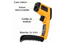 Termômetro Digital Laser Infravermelho