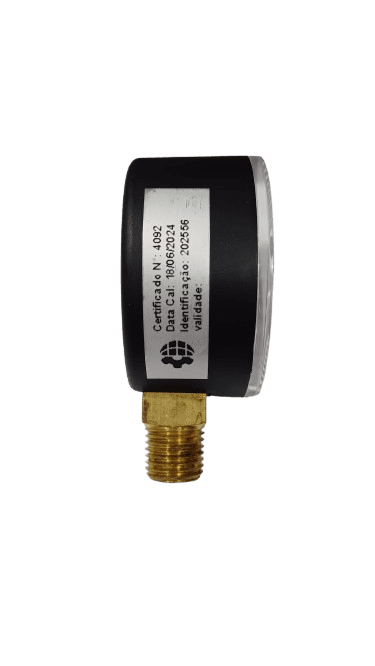 Manômetro DN53 Caixa em ABS sem Glicerina Saída Vertical 1/4” NPT de 0 a 16 Bar -     MAN-GB-3820N016