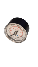 Manômetro DN40  Caixa em ABS  sem Glicerina Saída Horizontal 1/8”  BSP de 0 a 10 Bar - MAN-GB-3802010